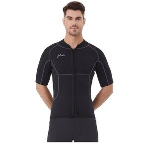 Hevto Men Wetsuit Tops and Vest 3/2mm Neoprene Jacket Size Small